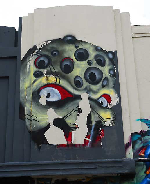 Eye Skull, parking lot, Sunset Boulevard at Hyperion, Wednesday, February 16, 2011