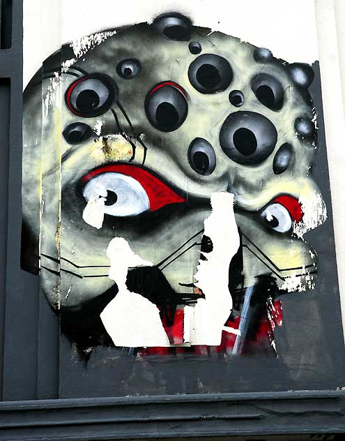 Eye Skull, parking lot, Sunset Boulevard at Hyperion, Wednesday, February 16, 2011