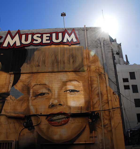 Marilyn Monroe mural, alley behind the Hollywood Wax Museum