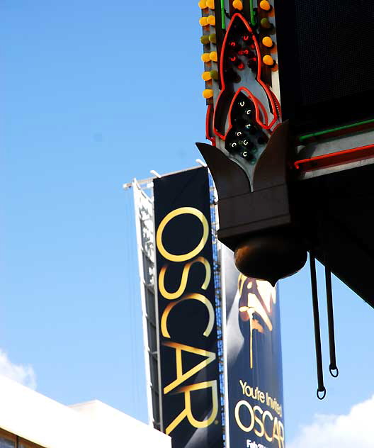 Oscars billboard above Hollywood and Highland, Thursday, February 17, 2011