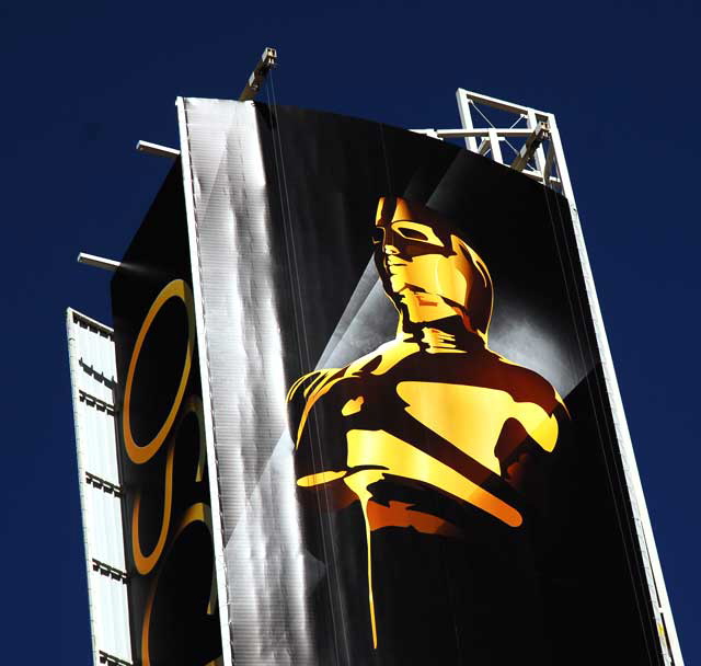 Oscars billboard above Hollywood and Highland, Thursday, February 17, 2011