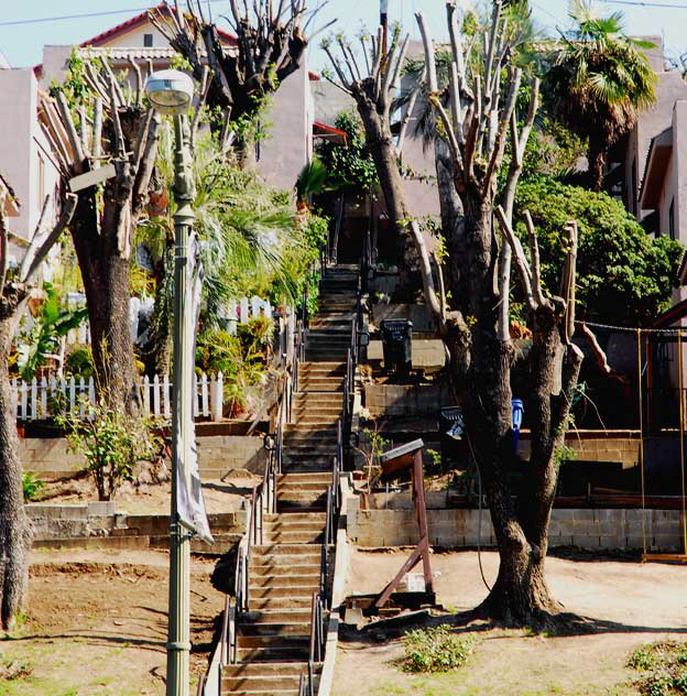 Stairs, Sunset Boulevard east of Echo Park