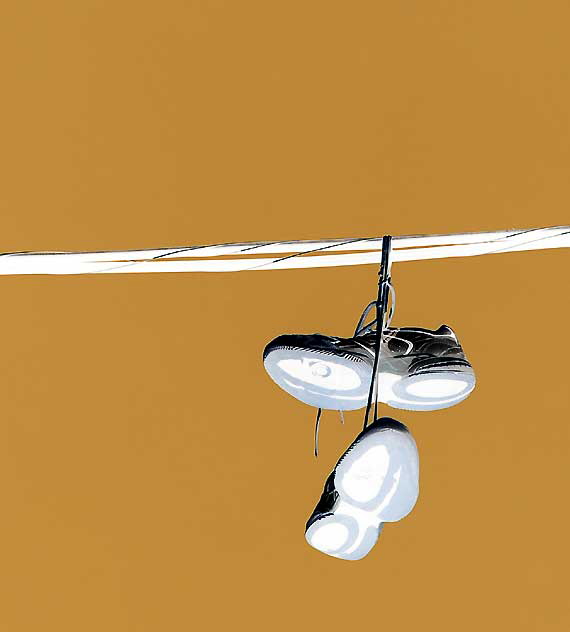 Sneakers on a Wire