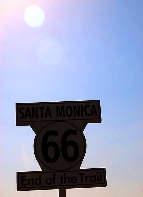 Route 66 Marker, Santa Monica Pier, Thursday, February 24, 2011