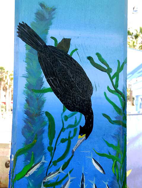 Mural at the aquarium under the Santa Monica Pier