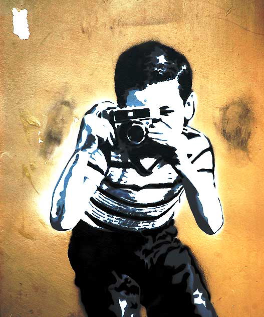Banksy Camera Boy, Hollywood Boulevard
