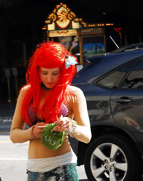 Mermaid Texting, Hollywood Boulevard