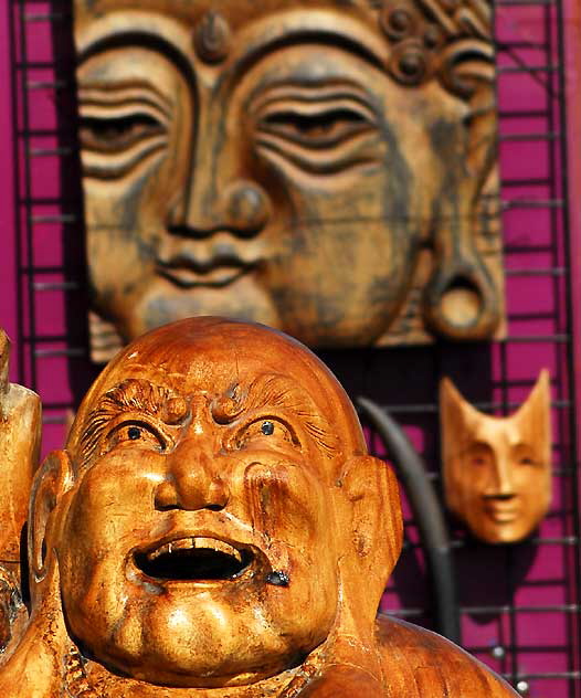 Wooden Buddha, Ocean Front Walk, Venice Beach, Friday, March 4, 2011