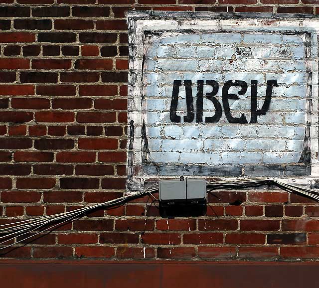 "Obey" graphic in Echo Park alley