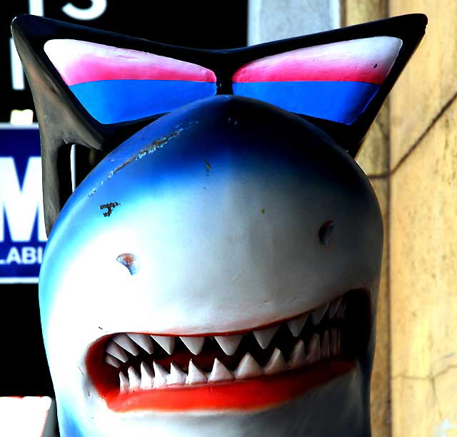 Shark at Hawaiian restaurant at the Egyptian Theater on Hollywood Boulevard