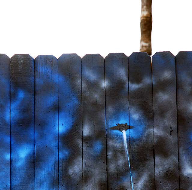 War of the Worlds mural, alley behind Melrose Avenue, photographed Monday, March 21, 2011