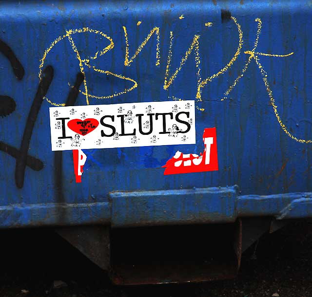 "Bankrupt Sluts" sticker
