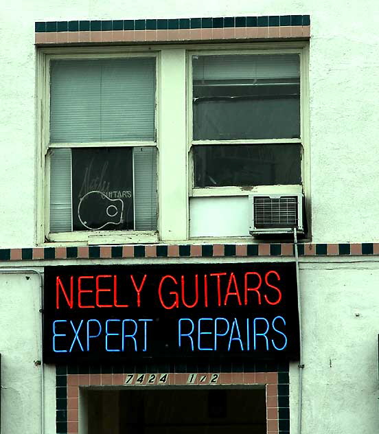 Neely Guitars, Sunset Boulevard in Hollywood