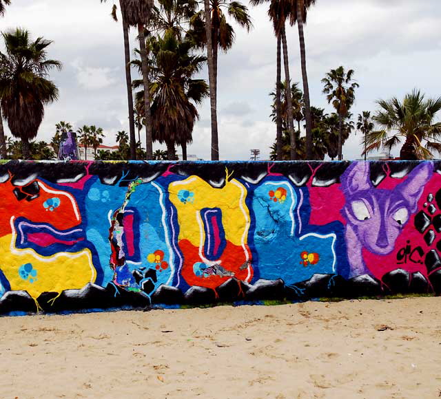 Venice Beach graffiti wall, Thursday, March 24, 2011