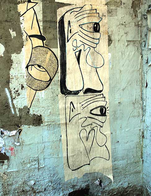 Street Art, 1200 block of West Sunset Boulevard, East of Echo Park, Friday, March 25, 2011