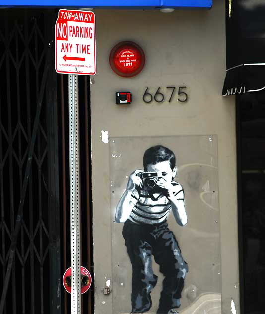 Banksy at 6675 Hollywood Boulevard