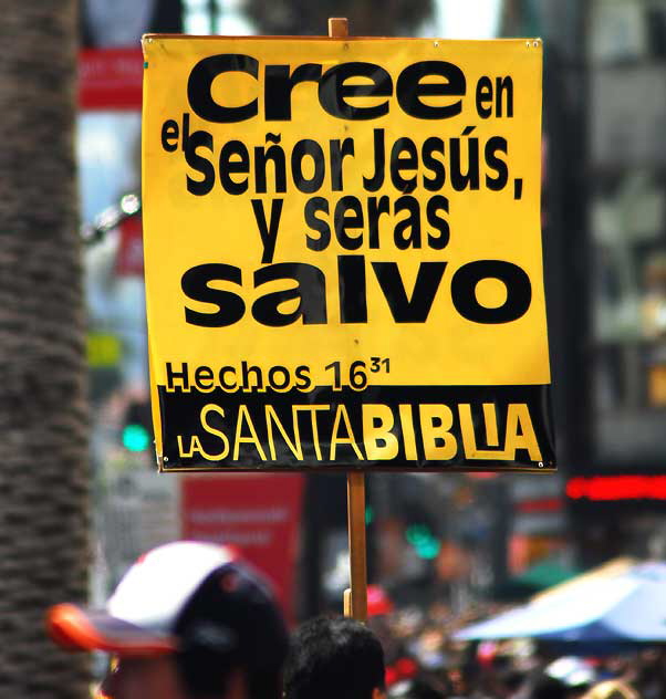 Spanish Evangelical Sign, Hollywood Boulevard