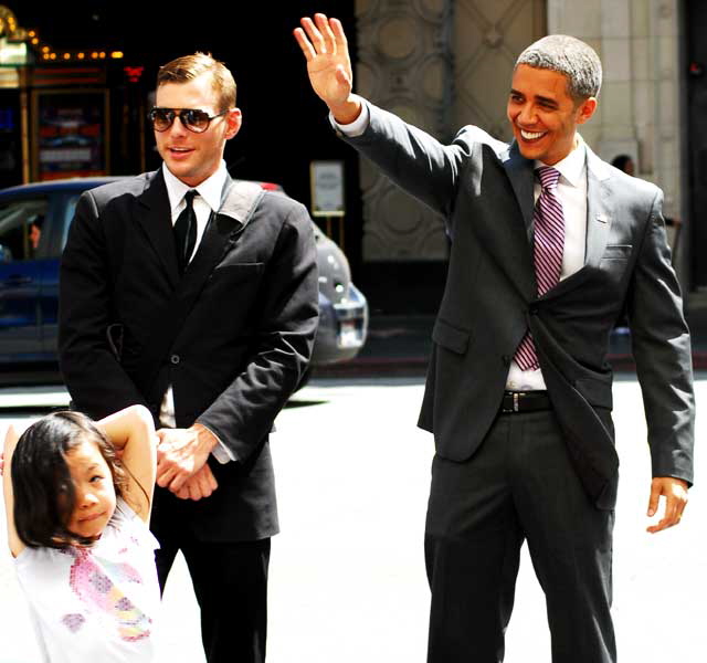 Obama Impersonator, Hollywood Boulevard, Tuesday, March 29, 2011
