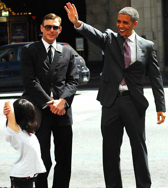 Obama Impersonator, Hollywood Boulevard, Tuesday, March 29, 2011