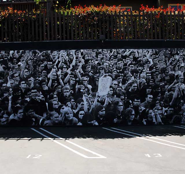 "This Ain't My Home" photomural - parking lot off Sanborn at Sunset Boulevard in Silverlake