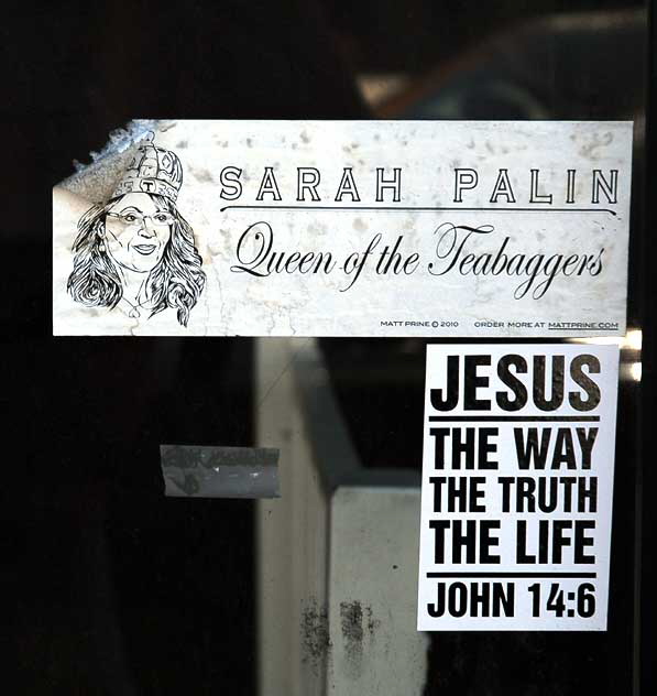 Sarah Palin and Jesus, Melrose Avenue, Monday, April 4, 2011