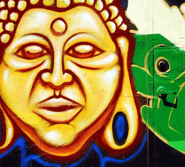 Alley Buddha, behind Melrose Avenue, Monday, April 4, 2011