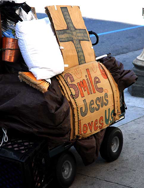 Jesus Cart on Sunset Boulevard, Tuesday, April 5, 2011