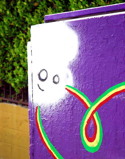 "Little Souls of Happiness" - utility box in Silverlake, east of Hollywood - 