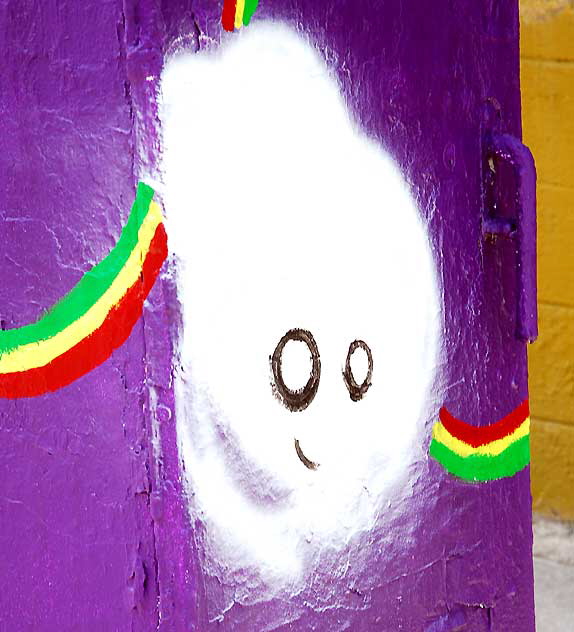 "Little Souls of Happiness" - utility box in Silverlake, east of Hollywood - 