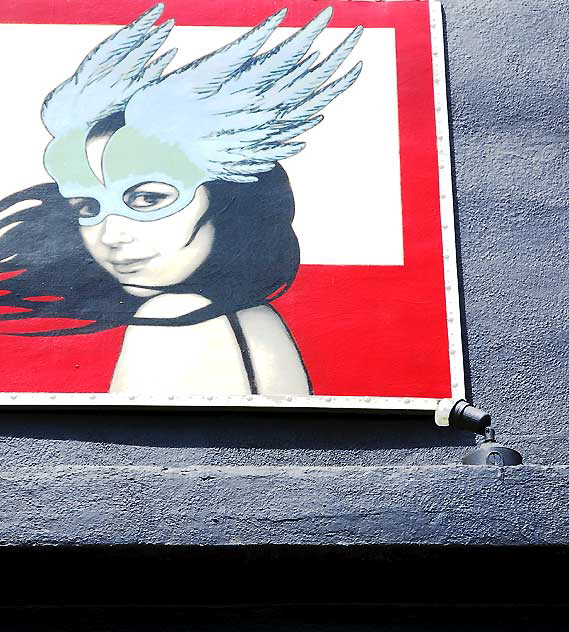 Masked Woman, storefront on Venice Boulevard, Culver City