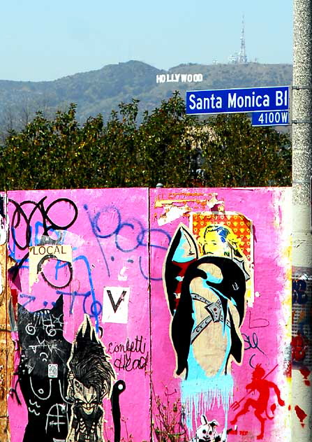 Art Wall at 4100 West Santa Monica Boulevard, Silverlake 