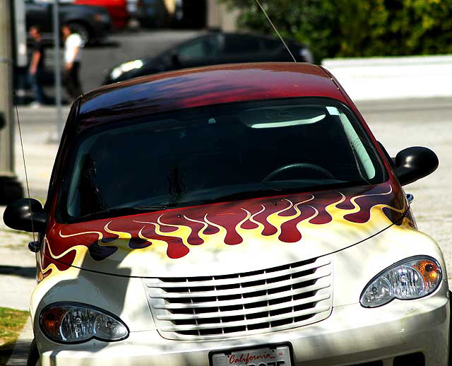 PT Cruiser parked on Havenhurst in West Hollywood