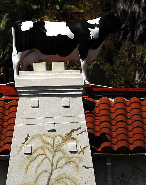 Cow on the Roof, antique shop on the Sunset Strip