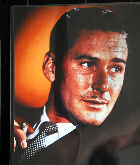 Errol Flynn - shop window on Hollywood Boulevard 