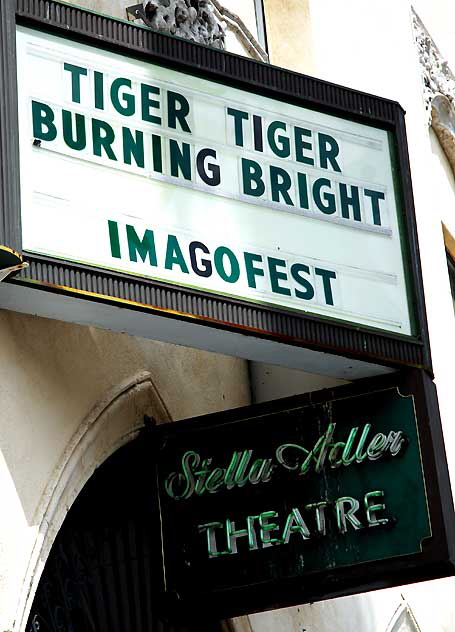 Stella Adler Theater, Hollywood Boulevard, Tuesday, April 19, 2011
