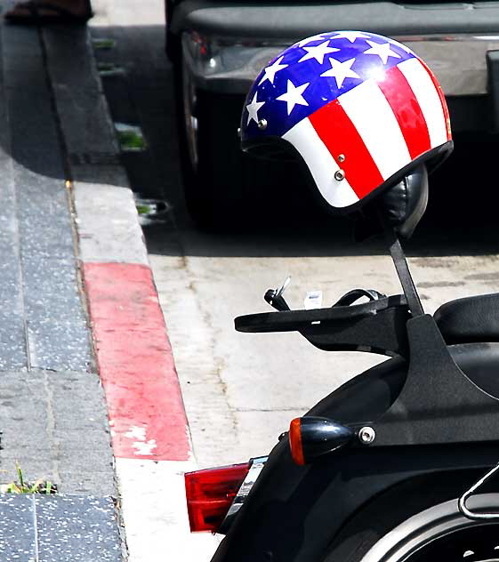 Motorcycle Helmet, Hollywood Boulevard, Tuesday, April 19, 2011