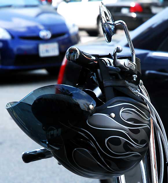Motorcycle Helmet, Hollywood Boulevard, Tuesday, April 19, 2011