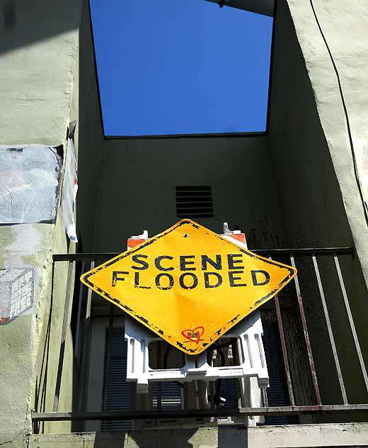 Scene Flooded - Melrose Avenue Parking Lot 