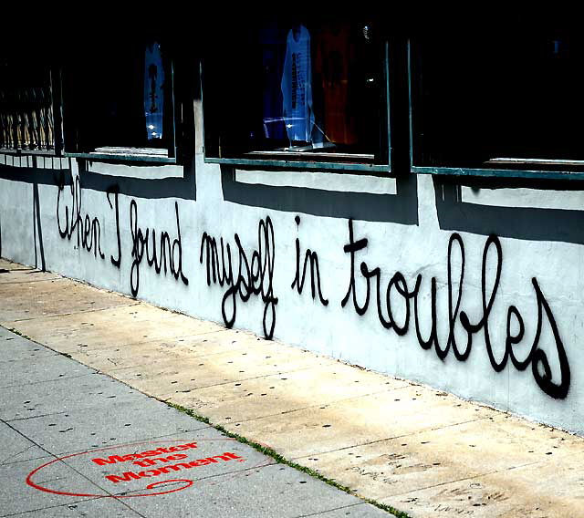 "When I find myself in troubles" - Melrose Avenue at Spaulding