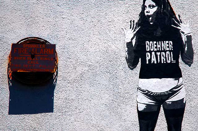 "Boehner Patrol" - Sunset Boulevard at Bates, in Silverlake, Monday, April 25, 2011