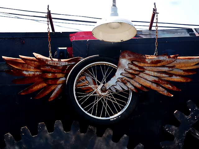 Winged Wheel, antique motorcycle shop, Melrose Avenue back-alley, Monday, May 30, 2011