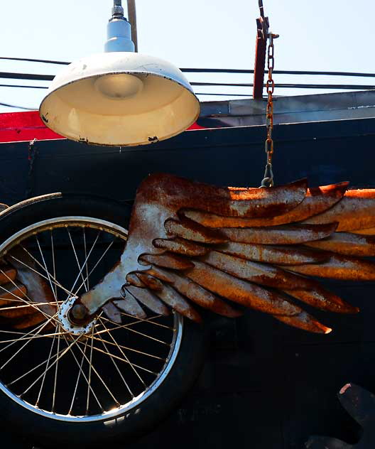 Winged Wheel, antique motorcycle shop, Melrose Avenue back-alley, Monday, May 30, 2011