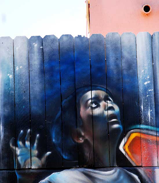 Alley off Melrose Avenue, Tuesday, May 10, 2011 - Graffiti Fence (Prayer)