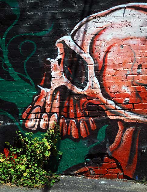 Alley off Melrose Avenue, Tuesday, May 10, 2011 - Skull Mural