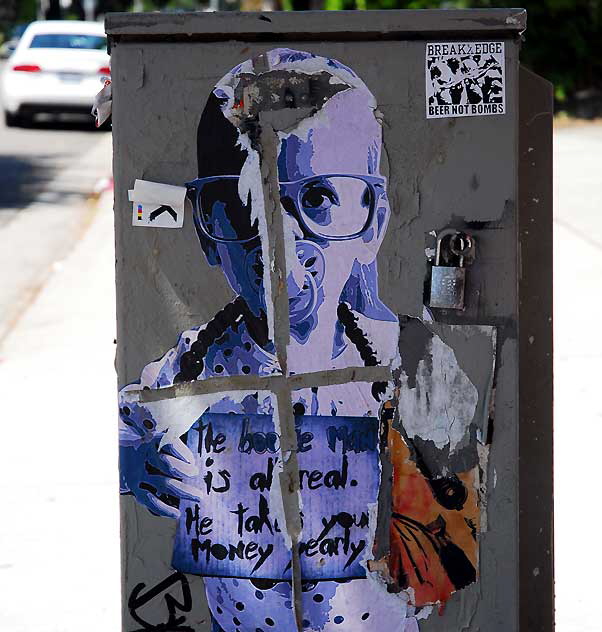 Messages on Melrose Avenue Utility Box
