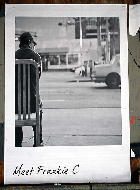 Meet Frankie C" - art poster, Vine Street in Hollywood, Wednesday, May 11, 2011