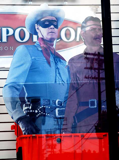 The Lone Ranger and Tonto - window at La Brea and Willoughby, Wednesday, May 18, 2011