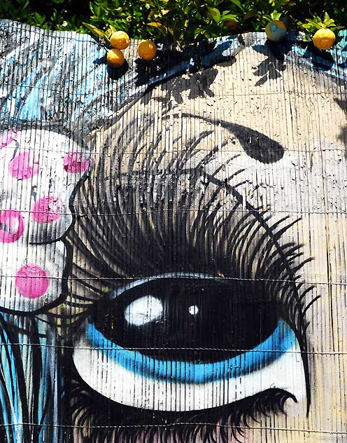 "Big Eyes" mural on La Brea, South of Hollywood, Wednesday, May 18, 2011