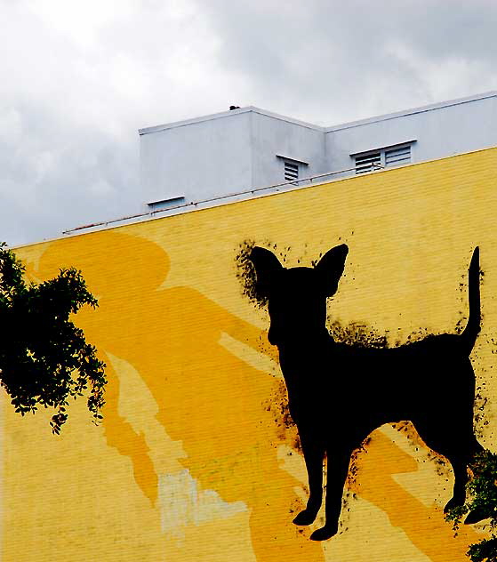 Wall Dog on La Brea, near Santa Monica Boulevard
