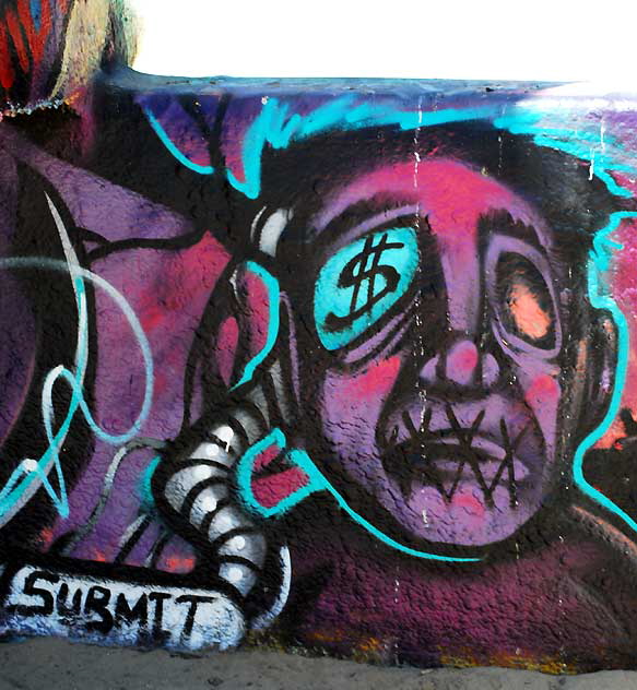 At the Venice Beach graffiti walls, Wednesday, May 25, 2011